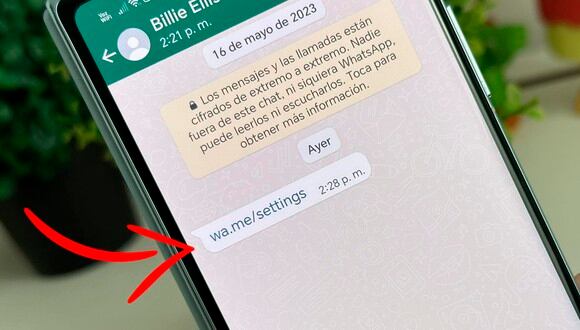 Si has recibido el mensaje de WhatsApp con el enlace "wa.me/settings" conoce qué pasa con tu celular si lo presionas. (Foto: MAG - Rommel Yupanqui)