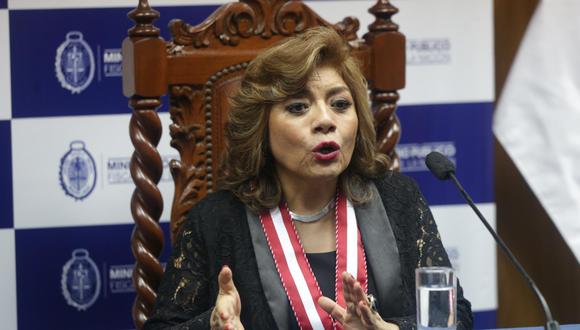 La fiscal de la Nación, Zoraida Ávalos, fue citada por los congresistas de la Comisión de Justicia. (Foto: GEC)