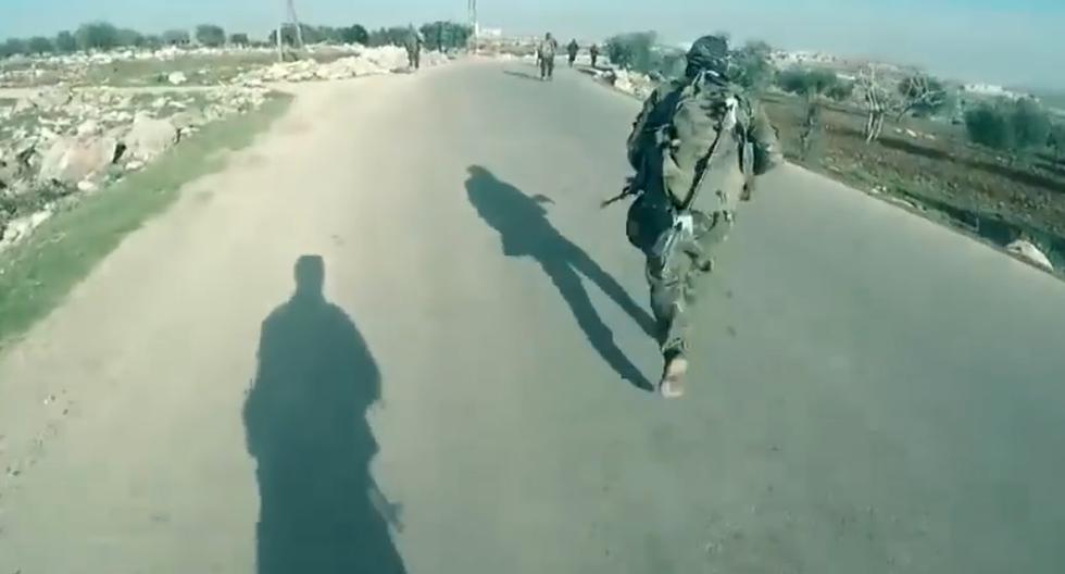 Toda la escena de la muerte del terrorista del Frente Al Nusra quedó registrada en un video grabado con una Go Pro en Siria. (Foto: YouTube)