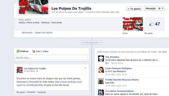 La policía identifica 17 cuentas de Facebook de sicarios