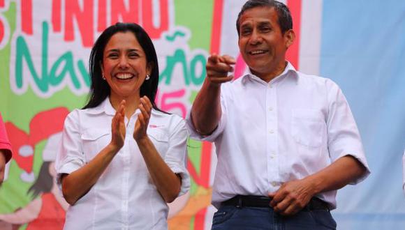 &ldquo;No me pronuncio sobre candidatos&rdquo;, dijo, parad&oacute;jicamente, Ollanta Humala luego de participar en un desayuno navide&ntilde;o junto a su esposa, Nadine Heredia. (Flickr Presidencia Per&uacute;)