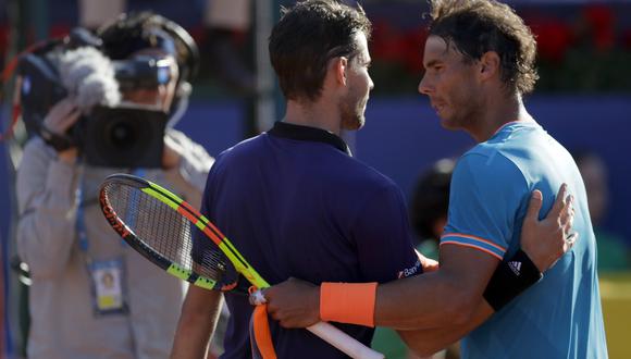 Nadal vs. Thiem: austriaco superó 2-0 a 'Rafa' y jugará la final del Abierto de Barcelona. (Foto: AFP)