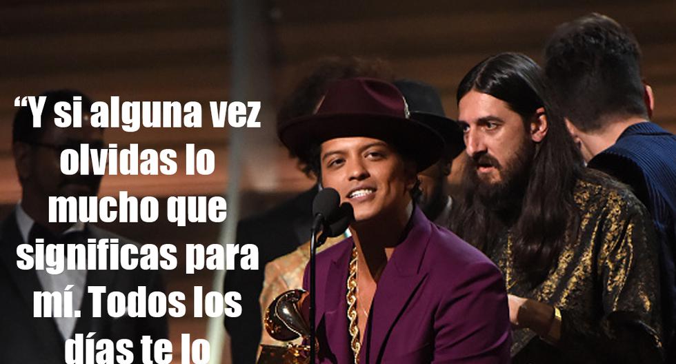 INSPIRADORAS. Échale un vistazo a las mejores frases de Bruno Mars, el cantante que ha tocado el corazón de miles de mujeres. (Foto: Getty Images)