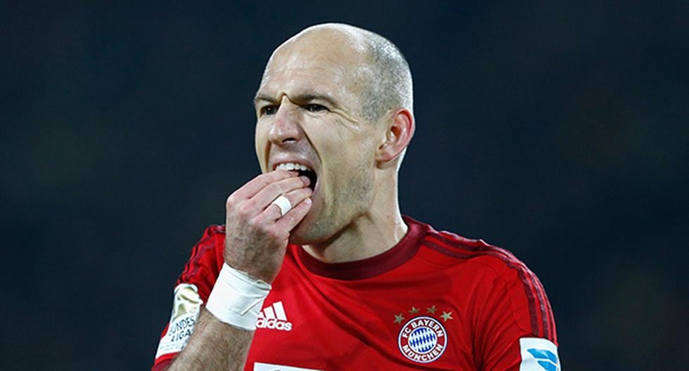 Bayern Munich no podrá contar con una de sus figuras para el partido de ida de semifinales de Champions League ante Atlético de Madrid: Arjen Robben (Foto: Getty Images)