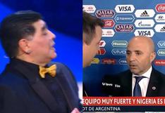 Maradona criticó a Jorge Sampaoli y este le devuelve el dardo con esta frase