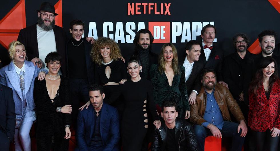 El elenco de "La casa de papel" se reunió en Madrid para el evento "La casa de papel: El legado". (Foto: Agencias)