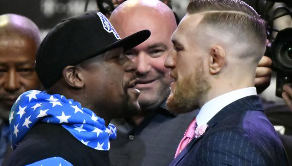 Mayweather vs. McGregor: ¿Qué se dijeron en el primer cara a cara previo a la pelea? (Foto: Agencias)