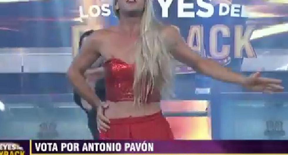 Antonio Pavón se lució como Yuri en su primera presentación en Los Reyes del Playback. (Foto: Captura de video)