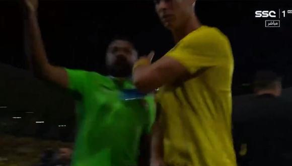 VIDEO VIRAL | Cristiano Ronaldo enfurece rumbo a vestuarios por empate parcial de Al Nassr