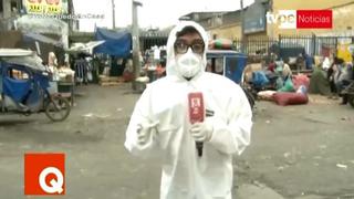 Coronavirus en Perú: periodistas salen a calles con trajes especiales