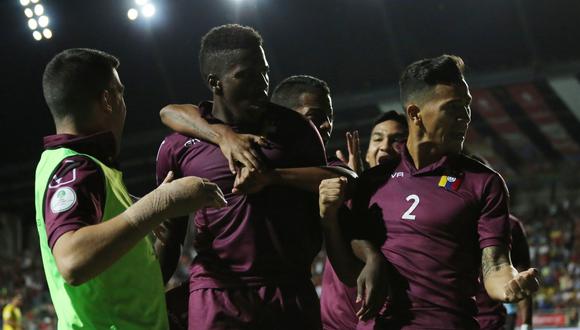 Con doblete de Jan Hurtado, Venezuela venció 2-0 a Brasil en el Hexagonal Final del Sudamericano Sub 20. | Foto: EFE