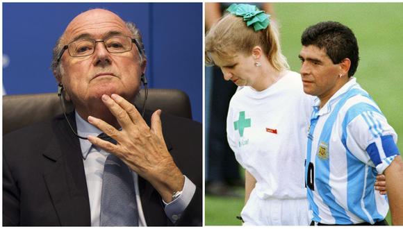 Joseph Blatter, ex presidente de la FIFA: "En el caso Maradona yo estuve en el centro de esa decisión". (Foto: AFP)
