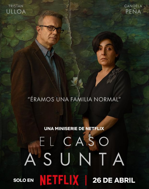 Tristán Ulloa y Candela Peña se ponen en la piel de Alfonso Basterra y Rosario Porto en la serie de Netflix. (NETFLIX).