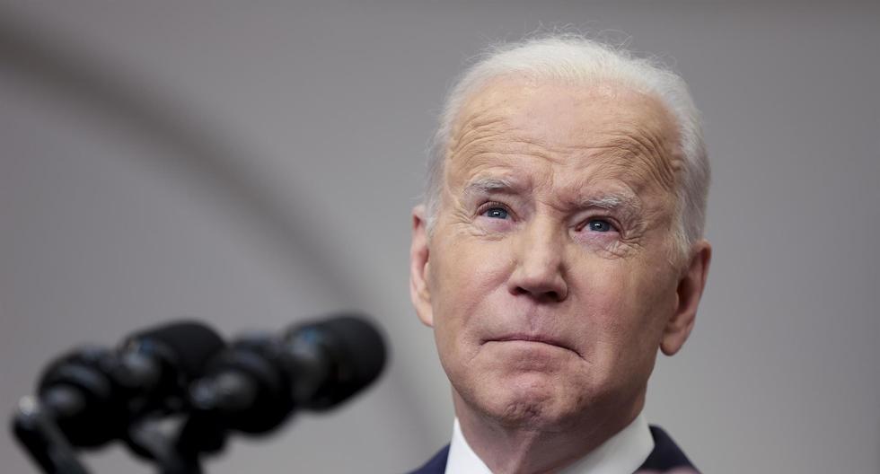 El presidente de Estados Unidos, Joe Biden, anuncia acciones contra Rusia por su invasión a Ucrania. (Foto: EFE).