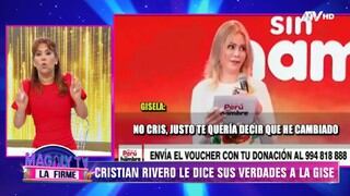 Magaly Medina y su dura crítica a Gisela Valcárcel tras protagonizar tenso momento con Cristian Rivero 