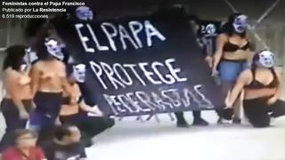 Papa Francisco en Lima: mujeres se desnudaron frente a Catedral