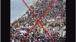Protestas en Cuba: Foto viral no es del malecón de La Habana, es una protesta en Egipto en el 2011