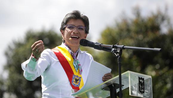 Claudia López asumió como primera alcaldesa de Bogotá con discurso de cambio. Foto: AP