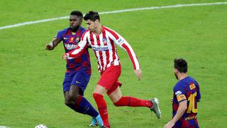 Barcelona vs. Atlético de Madrid: Álvaro Morata convirtió el 2-2 desde el punto penal | VIDEO