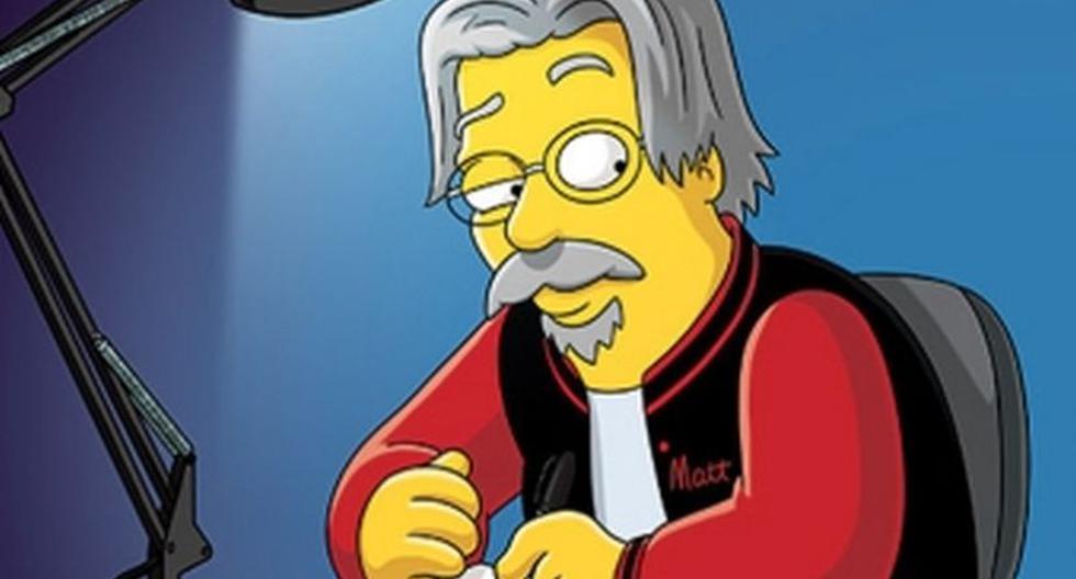 Matt Groening retratado como un personaje de 'The Simpsons' (Foto: Fox)