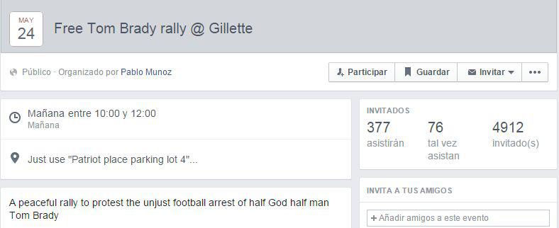 Facebook: aficionados se manifestarán para apoyar a Tom Brady - 2