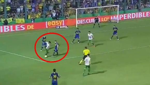 Boca Juniors vs. Defensa y Justicia: Blanco reclamó airadamente un penal durante el primer tiempo | VIDEO. (Foto: Captura de pantalla)