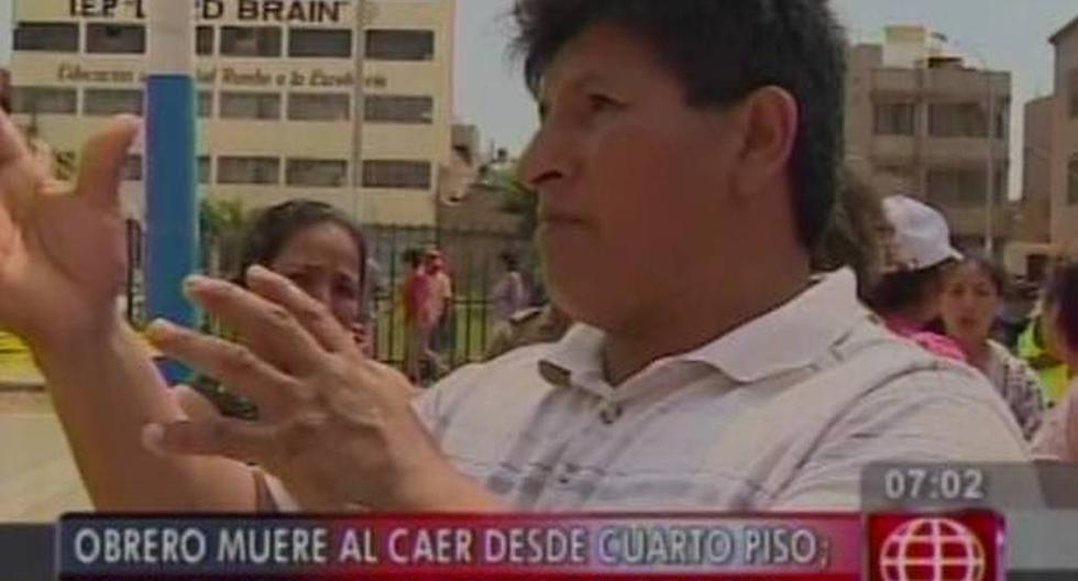 SMP: obrero murió tras caer desde el cuarto piso de vivienda (Foto: América TV)