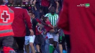 Jugador del Betis auxilió a un niño accidentado en tribuna