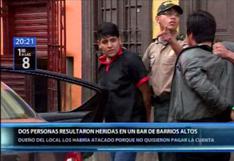 Cercado de Lima: dos hombres resultaron heridos durante balacera en bar de Barrios Altos