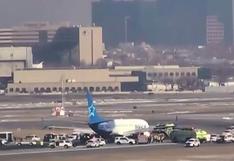 Estados Unidos: Cierran aeropuerto de Nueva Jersey por incendio de avión