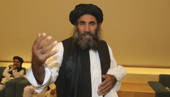 El líder talibán Mullah Abdul Salam Zaeef, quien se desempeñó como embajador en Pakistán. (Foto AP / Hussein Sayed).