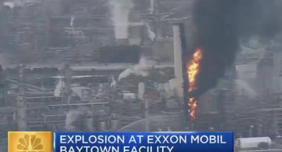 Estados Unidos: Incendio se registra en una refinería de Texas. (Foto: captura de video)