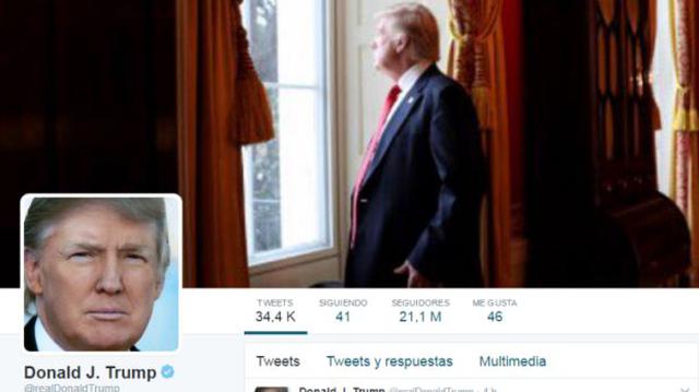 El primer error de Donald Trump en Twitter como presidente  - 1