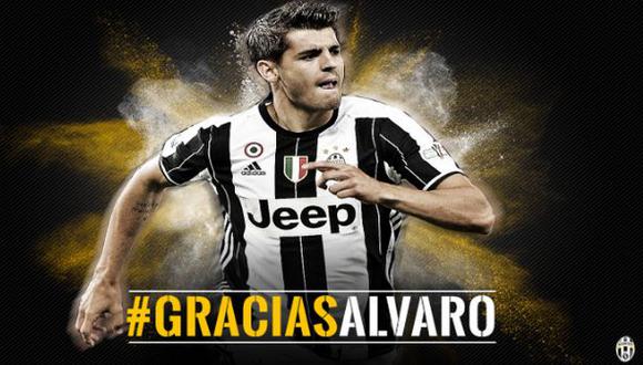 Juventus se despidió de Álvaro Morata con sus goles en Facebook