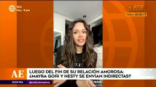 Mayra Goñi causa revuelo por supuesta indirecta a ex novio Nesty