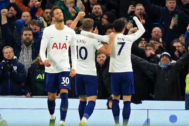 Manchester City y Tottenham chocaron en el Etihad Stadium por la jornada 26 de la Premier League. | Foto: AFP