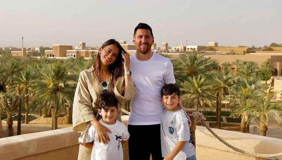 Lionel Messi y su família. (Foto: IG @leomessi)