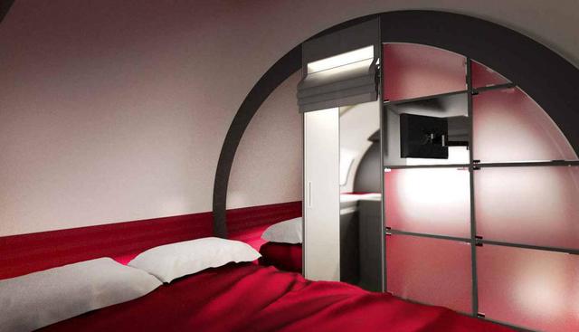 El dormitorio está en la zona izquierda de la casa. Tiene una cama de dos plazas y acceso directo al baño. (Foto: Facebook Beauer)