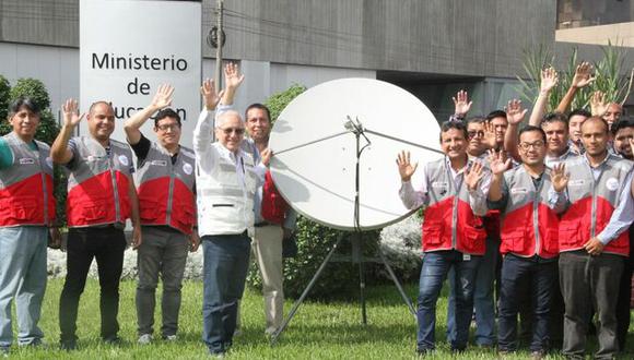 Técnicos y profesionales viajarán a reparar antenas atelitales (foto: Minedu)