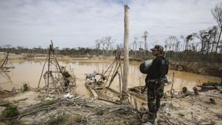 Campamentos de minería ilegal fueron destruidos en Amazonas