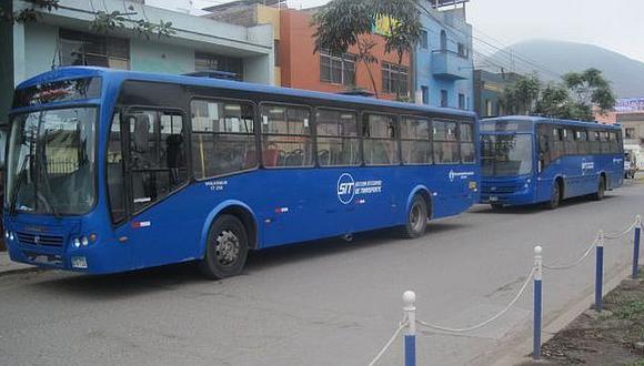 Corredor azul: retirarán buses que invaden calles del Rímac
