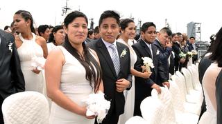 Reniec: más de 9 mil parejas se casaron en San Valentín en los últimos 10 años