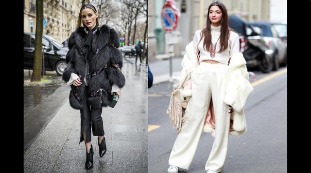 Foto 1: Un pantalón crop es perfecto para estos días de frío, si lo llevas con unos botines.  Foto 2: Lleva un total look blanco y agrégale el toque fashionista con un abrigo a medio poner.