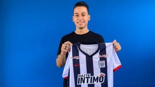 Cristian Benavente posa por primera vez con la camiseta de Alianza Lima