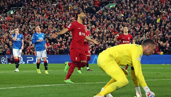 Por la tercera jornada de la fase de grupos de la Champions League, Liverpool derrotó 2-0 en Anfield a Rangers, (Foto: AFP)