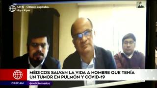 Coronavirus en Perú: Salvan la vida de hombre con tumor en el pulmón y COVID-19