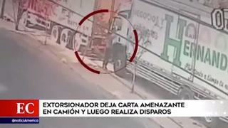 Callao: extorsionador dispara a camión y deja carta amenazante | VIDEO