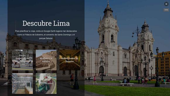 Google celebra el aniversario 478 de Lima con una colección en Earth. (Foto: Google)