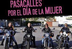 Moteras peruanas se unen a las actividades por el Día Internacional de la Mujer