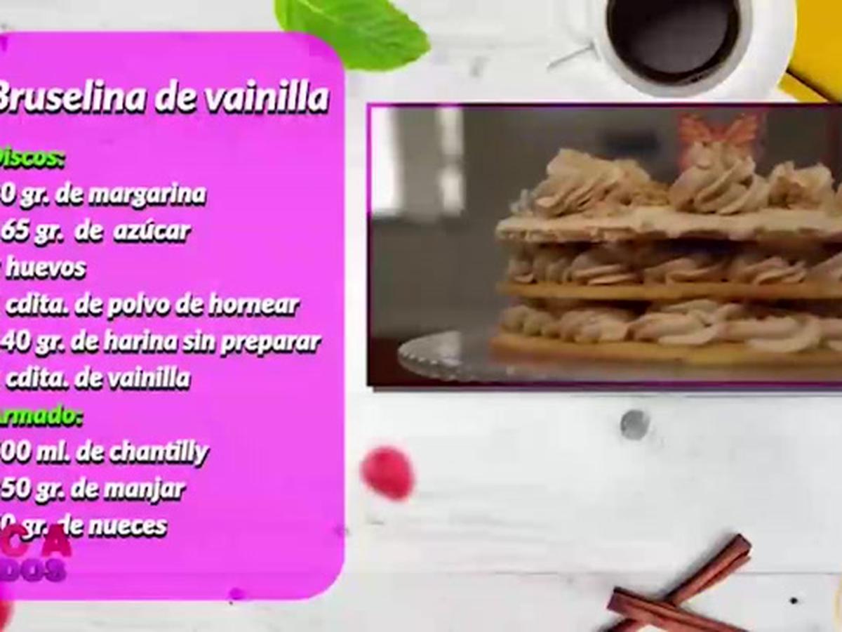 Receta de torta bruselina de vainilla NNAV | AMTV | VIDEO | RECETAS | MAG.